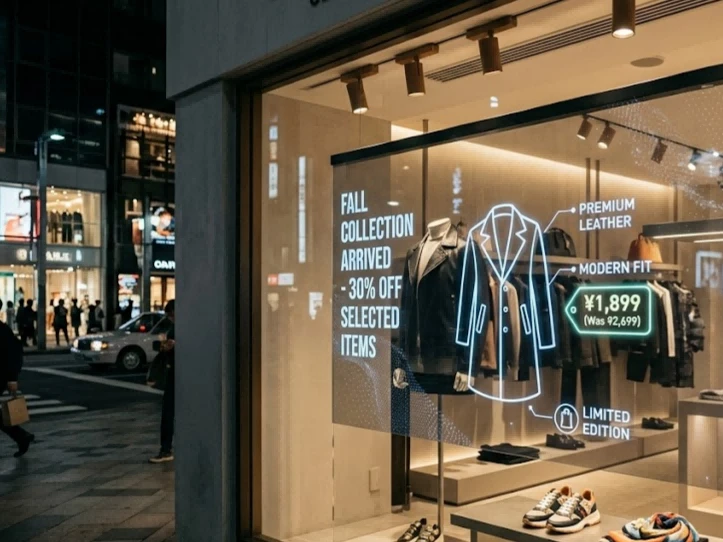 Iuman so Retail ya walay Advanced See Through LCD Screen Displays